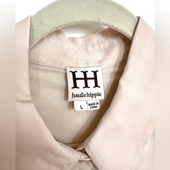 Haute Hippie Silk Ombré Button-Up Blouse - Picture 2 of 8